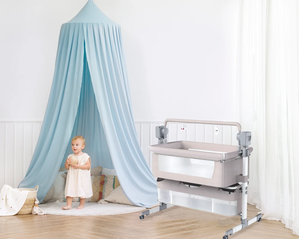 bassinet with automatic rocking