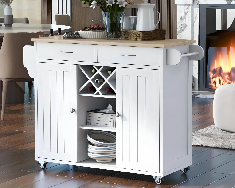 cart on wheels for kitchen