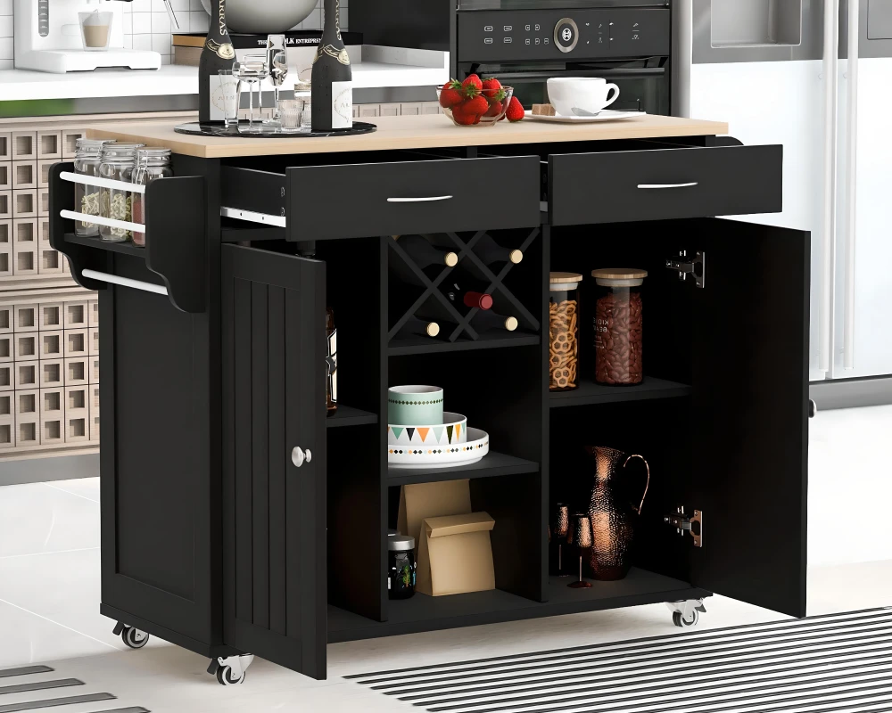 small rolling kitchen island