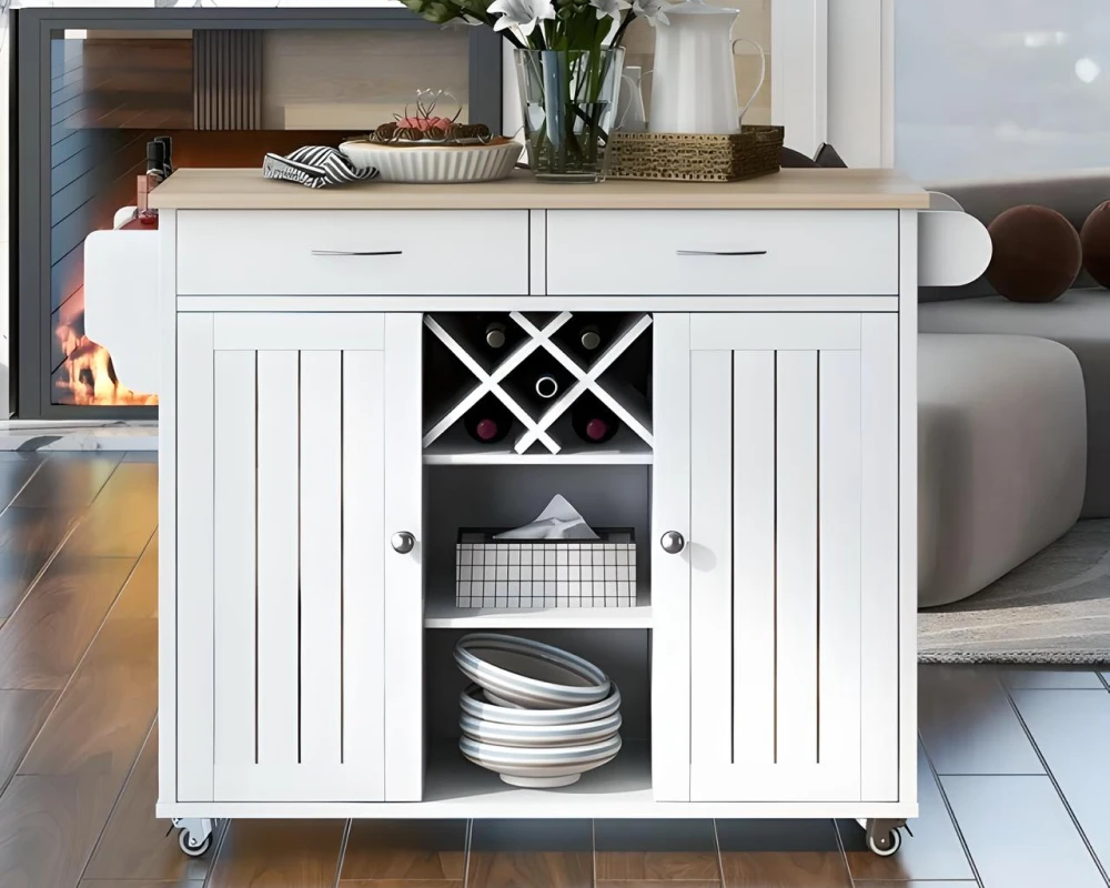 cart on wheels for kitchen